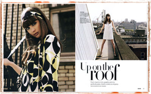 Rooftop fashion story